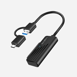 LogiLink AU0062 Adaptateur USB Type-C vers SATA 3.0, Taux de transfert 5 Gbit/s, Longueur câble 0.2m, Compatible Windows/macOS/Linux/Android/ChromeOS