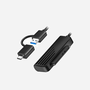 LogiLink AU0062 Adaptateur USB Type-C vers SATA 3.0, Taux de transfert 5 Gbit/s, Longueur câble 0.2m, Compatible Windows/macOS/Linux/Android/ChromeOS - Miniature 2