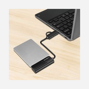 LogiLink AU0062 Adaptateur USB Type-C vers SATA 3.0, Taux de transfert 5 Gbit/s, Longueur câble 0.2m, Compatible Windows/macOS/Linux/Android/ChromeOS - Miniature 3