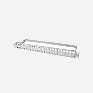 LogiLink NK4046 : Panneau de brassage 48 ports, Gris, Construction Métallique, pour Baies de Branchements Réseau