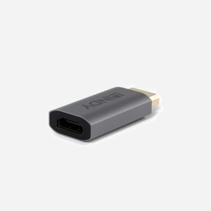 Lindy Convertisseur DisplayPort 1.4 vers HDMI 8K60Hz, Sortie HDMI 7680x4320, Chipset VMM7100, Boîtier Aluminium, Compatible HDCP, 48 Gbit/s - Miniature 1