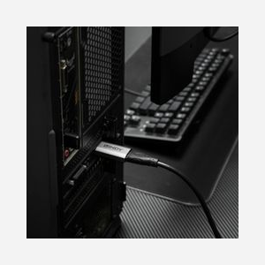 Lindy Convertisseur DisplayPort 1.4 vers HDMI 8K60Hz, Sortie HDMI 7680x4320, Chipset VMM7100, Boîtier Aluminium, Compatible HDCP, 48 Gbit/s - Miniature 3