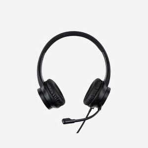 Lindy Casque de Bureau USB-C 20439 - Binaural, Supra-Aural, Micro Omnidirectionnel, 20-20000Hz, 32 Ohm, Câble 1.95m, Adaptateur USB Type-A Inclus - Miniature 2