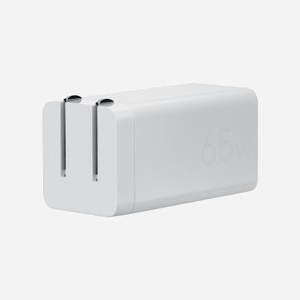 ASUS Chargeur Secteur Universel 65W (90XB09AN-BPW010) 2x USB-C Power Delivery 3.0/PPS, Charge Rapide GaN/QC4, 100-240V, câble 1.5m, Blanc - Miniature 4