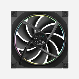 DeepCool FL14 Ventilateur 140mm pour Boîtier PC - 500-1700 RPM, 66.59 CFM, 2.37 mmH2O, FDB, LED RGB 42, 4-Pin PWM, 12V Noir (R-FL14-BKAPN1-G) - Miniature 3