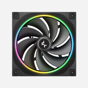 DeepCool FL14R Ventilateur 140mm PWM FDB 500-1700RPM 64.56CFM 32.96dB avec LED RGB 42x 3-pin pour Boitier PC (R-FL14R-BKAPN1-G) - Miniature 2