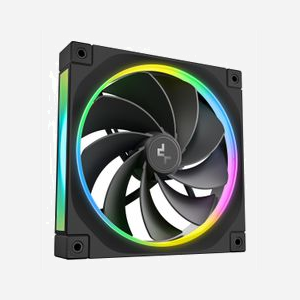 DeepCool FL14R Ventilateur 140mm PWM FDB 500-1700RPM 64.56CFM 32.96dB avec LED RGB 42x 3-pin pour Boitier PC (R-FL14R-BKAPN1-G) - Miniature 4