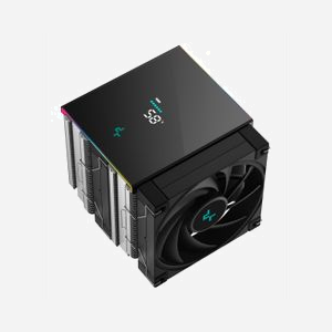 DeepCool AK620 Digital SE Refroidisseur d'air CPU Noir/Blanc, 2x120mm, 500-1850RPM, 68.99 CFM, 28dB, LGA1700/AM5, 6 Heatpipes, Écran intégré - Miniature 3