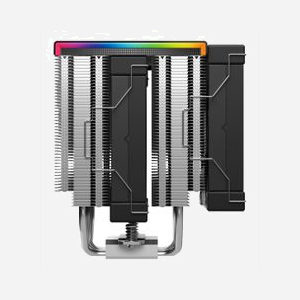 DeepCool AK620 Digital SE Refroidisseur d'air CPU Noir/Blanc, 2x120mm, 500-1850RPM, 68.99 CFM, 28dB, LGA1700/AM5, 6 Heatpipes, Écran intégré - Miniature 5