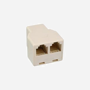 InLine 69999B - Changeur de genre RJ12 Femelle vers 2 x RJ12 Femelle - Blanc - Connecteurs RJ12 Femelle - Poids 10g - Dimensions packaging 70x123x22mm