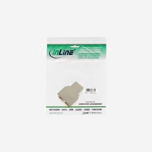 InLine 69999B - Changeur de genre RJ12 Femelle vers 2 x RJ12 Femelle - Blanc - Connecteurs RJ12 Femelle - Poids 10g - Dimensions packaging 70x123x22mm - Miniature 3