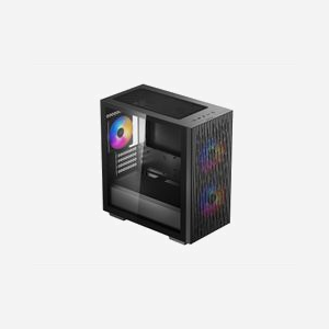 DeepCool MATREXX 40 3FS Micro Tower Noir (DP-MATX-MATREXX40-3FS) Micro ATX/Mini-ITX, 2x120mm avant, 1x120mm arrière, USB 3.2 Gen 1, Acier/ABS/Verre Trempé - Miniature 3