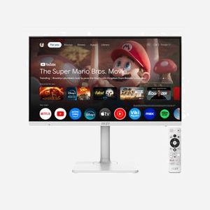 Écran PC MSI Modern MD272UPSW 27" 4K UHD IPS 3840x2160 4ms GTG 300cd/m² DCI-P3 98% HDMI/DisplayPort/USB Hub/WiFi/Bluetooth Blanc