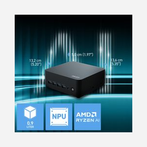 MSI Cubi Z AI 8M - Barebone PC 0.9L AMD Ryzen 9 8945HS, 2x SO-DIMM DDR5, SSD M.2, Wi-Fi 6E, 2x LAN RJ45, 2x HDMI 2.1, USB 3.2 Gen 2/USB4, VESA - Miniature 4