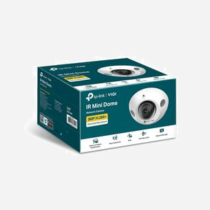 TP-Link VIGI C230I MINI (2.8mm): Caméra IP Dôme 3MP Int/Ext, PoE, IR 30m, H.265+, MicroSD, DWDR, Audio, RJ45, IK08, Objectif 2.8mm, CMOS 1/2.8" - Miniature 2