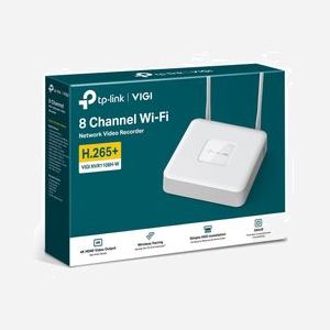 TP-Link VIGI NVR1108H-W Blanc - Enregistreur Vidéo 8 Canaux 4K UHD, Wi-Fi 2.4GHz, SATA 10To, HDMI, LAN 10/100 Mbit/s, compatible Android/iOS - Miniature 4
