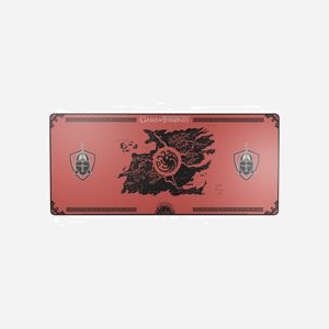 Lexip HBO Game of Thrones Tapis de Souris Gaming XXL 900x400mm Noir/Rouge, Surface Image, Néoprène, Base Antidérapante, Épaisseur 4mm