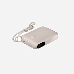Belkin BPB027hqSD Batterie Externe 10000 mAh, 2 ports USB Type-C, Sable, Recharge Smartphone/Tablette, Protection Surchauffe, Incl. Câble USB-C, 71x103.9x25.1mm - Miniature 1