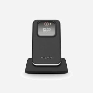 Emporia JOY V228.V3.BK.01 Téléphone Clapet 2.8" 240x320, Écran Externe 1.1" 128x36, 2MP, Bluetooth 2.1, 1300mAh, IP54, 2G, USB Type-C - Miniature 4