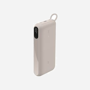 Belkin BPB028HQSD Batterie Externe 20000 mAh Sable, 1x USB-A, 2x USB-C, Charge Smartphones/Tablettes, Écran Intégré, 77.2x152x25.1mm, Câble USB-C inclus - Miniature 5