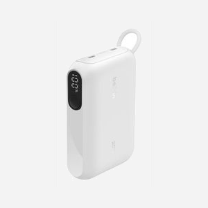 Belkin BPB027HQWH - Batterie Externe 10000 mAh, 2 ports USB Type-C, Recharge Smartphones/Tablettes, Écran Intégré, Blanc, 71x103.9x25.1mm - Miniature 5