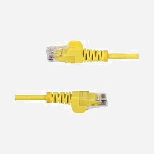 StarTech.com Câble Ethernet CAT6 1.5m Jaune U/UTP 28AWG Cuivre, RJ45 Mâle/Mâle, LSZH, 100W PoE++, Contrôlé Fluke, Contacts Or - Miniature 3