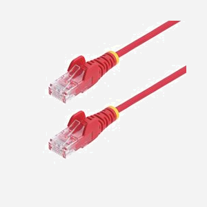 Câble Ethernet StarTech.com CAT6 Rouge 1m Slim, U/UTP, LSZH, 28AWG Cuivre, RJ45 Mâle-Mâle, 100W PoE++, Testé Fluke, 10/100/1000Base-T(X) - Miniature 1