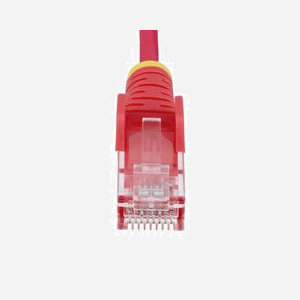 Câble Ethernet StarTech.com CAT6 Rouge 1m Slim, U/UTP, LSZH, 28AWG Cuivre, RJ45 Mâle-Mâle, 100W PoE++, Testé Fluke, 10/100/1000Base-T(X) - Miniature 4