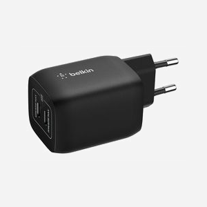 Belkin ENA007KQBK : Chargeur secteur 65W, 2 ports USB Type-C Power Delivery, pour Casques, Ordinateurs portables, Consoles, Smartphones, Tablettes, Noir - Miniature 2