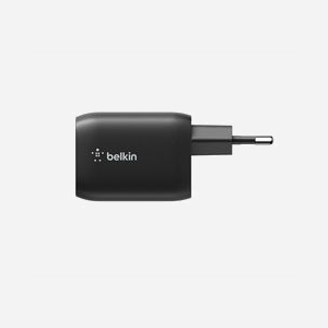Belkin ENA007KQBK : Chargeur secteur 65W, 2 ports USB Type-C Power Delivery, pour Casques, Ordinateurs portables, Consoles, Smartphones, Tablettes, Noir - Miniature 3