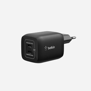 Belkin ENA007KQBK : Chargeur secteur 65W, 2 ports USB Type-C Power Delivery, pour Casques, Ordinateurs portables, Consoles, Smartphones, Tablettes, Noir - Miniature 4