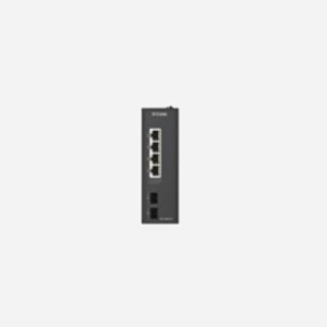 D-Link DIS-100G-06 Commutateur Non-Géré L2 Gigabit Ethernet 4 RJ-45 + 2 SFP, 12Gbps, 8K MAC, DIN Rail, Alimentation 12-55VDC, IP40, -40°C à 75°C