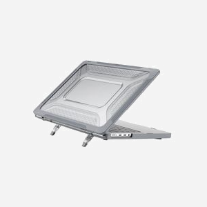 Sacoche DLH DY-PL4998 Gris Monochromatique 35.6cm (14") pour MacBook Pro 14" (2021-2024), Dimensions 345x247x19mm, Poids 530g, Matériau Plastique