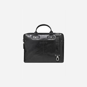 dbramante1928 Kronborg Malette Cuir 16" Noir - Dimensions 400x110x295mm, Compartiment PC 380x25x270mm, Poches intérieures (Téléphone, Document, Stylo)