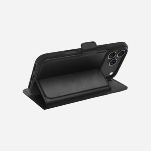 dbramante1928 Oslo Pro Folio Porte Carte Noir pour iPhone 17 Pro Max 6.7" - Simili-cuir, MagSafe, 3 Compartiments Cartes, Fermeture Magnétique - Miniature 5
