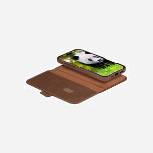 dbramante1928 Lynge Folio Coque MagSafe Cuir Teint pour iPhone 16 Pro 6.3" - 3 Cartes, Fermeture Magnétique, Résistant Rayures, Recharge Sans Fil - Miniature 2