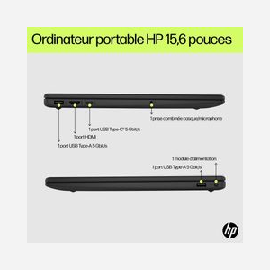 HP Ordinateur Portable 15-fd0158nf Intel Core i3-N305 15.6" FHD 8Go DDR4 512Go SSD Intel UHD Graphics Wi-Fi 6 Windows 11 Home Argent - Miniature 4