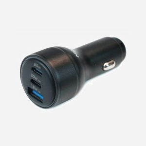 Mobilis 020018 Chargeur Auto Allume-Cigare 95W Noir, 2x USB-C (18W+65W), 1x USB-A 3.2 Gen 1 (30W), GaN, 12-24V, Smartphone/Tablette - Miniature 1