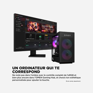 HP OMEN 35L GT16-1003nf - PC gaming tour AMD Ryzen 7 9800X3D 8 cœurs 16 threads 64 Go DDR5-SDRAM 4 To SSD NVIDIA GeForce RTX 5080 16 Go GDDR6X Windows 11 Home noir - Miniature 5