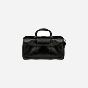 Sac de voyage dbramante1928 WKAAGTBL1021 en cuir noir, 520x280x290mm, un compartiment, port main & bandoulière amovible, fermeture à glissière, poids 1.75kg - Miniature 3