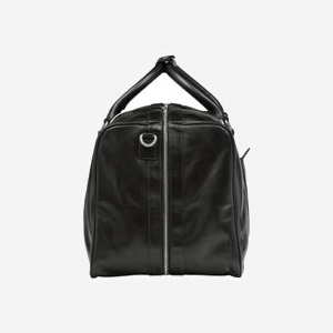 Sac de voyage dbramante1928 WKAAGTBL1021 en cuir noir, 520x280x290mm, un compartiment, port main & bandoulière amovible, fermeture à glissière, poids 1.75kg - Miniature 4