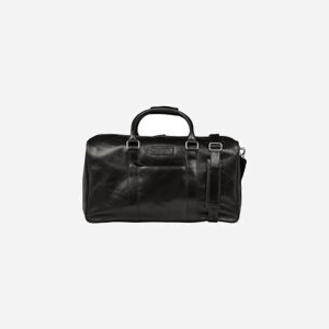 Sac de voyage dbramante1928 WKAAGTBL1021 en cuir noir, 520x280x290mm, un compartiment, port main & bandoulière amovible, fermeture à glissière, poids 1.75kg - Miniature 5