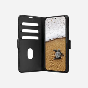 dbramante1928 Copenhagen Folio Noir pour Samsung Galaxy A55 5G - Étui en Cuir 6.6" avec Support, 3 Compartiments Cartes - Dimensions 84x16x168mm - Miniature 2