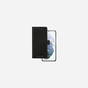 dbramante1928 LYSPGTBL1241 Étui portefeuille cuir noir pour Samsung Galaxy S21 Plus 6.7" avec 3 emplacements cartes et fermeture magnétique, 88x21x170mm