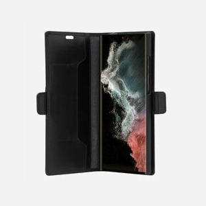 dbramante1928 Copenhagen Slim Folio Noir pour Samsung Galaxy S22 Ultra 6.8" (17.3 cm) - Cuir Pleine Fleur, RFID, Support, 3 Cartes - Miniature 2