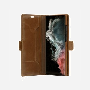 dbramante1928 Copenhagen Slim Folio Teint pour Samsung Galaxy S22 Ultra (6.8") en cuir pleine fleur, compatible recharge sans fil, blocage RFID - Miniature 2