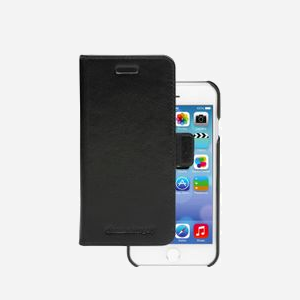 dbramante1928 Lynge Étui Portefeuille Cuir Noir pour iPhone 8/7/6 (4.7") avec Fermeture Magnétique et Pochette Carte - Dimensions 76x143x19mm - Miniature 1
