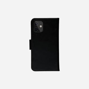 dbramante1928 LY54GTBL1178 Étui Portefeuille Cuir Noir pour iPhone 12 mini 5.4" avec Fermeture Magnétique et 3 Compartiments Cartes (76x21x140mm, 86g) - Miniature 3