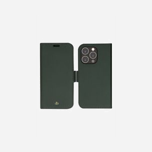 dbramante1928 New York Étui Portefeuille Cuir Vert pour iPhone 14 Pro 6.1" avec 3 Compartiments Cartes, Fermeture Magnétique et Protection RFID - Miniature 3
