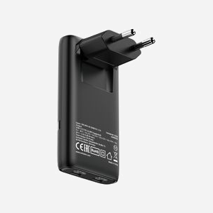 Verbatim Chargeur Secteur USB-C 65W Noir - 2 Ports USB-C Power Delivery 3.0 (5-20V, 3.25A max) GaN Compatible Ordinateur Portable/Smartphone/Tablette